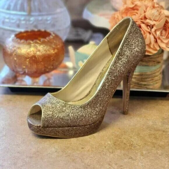 Steve Madden P-Karo Glitter Heels - Picture 1 of 7